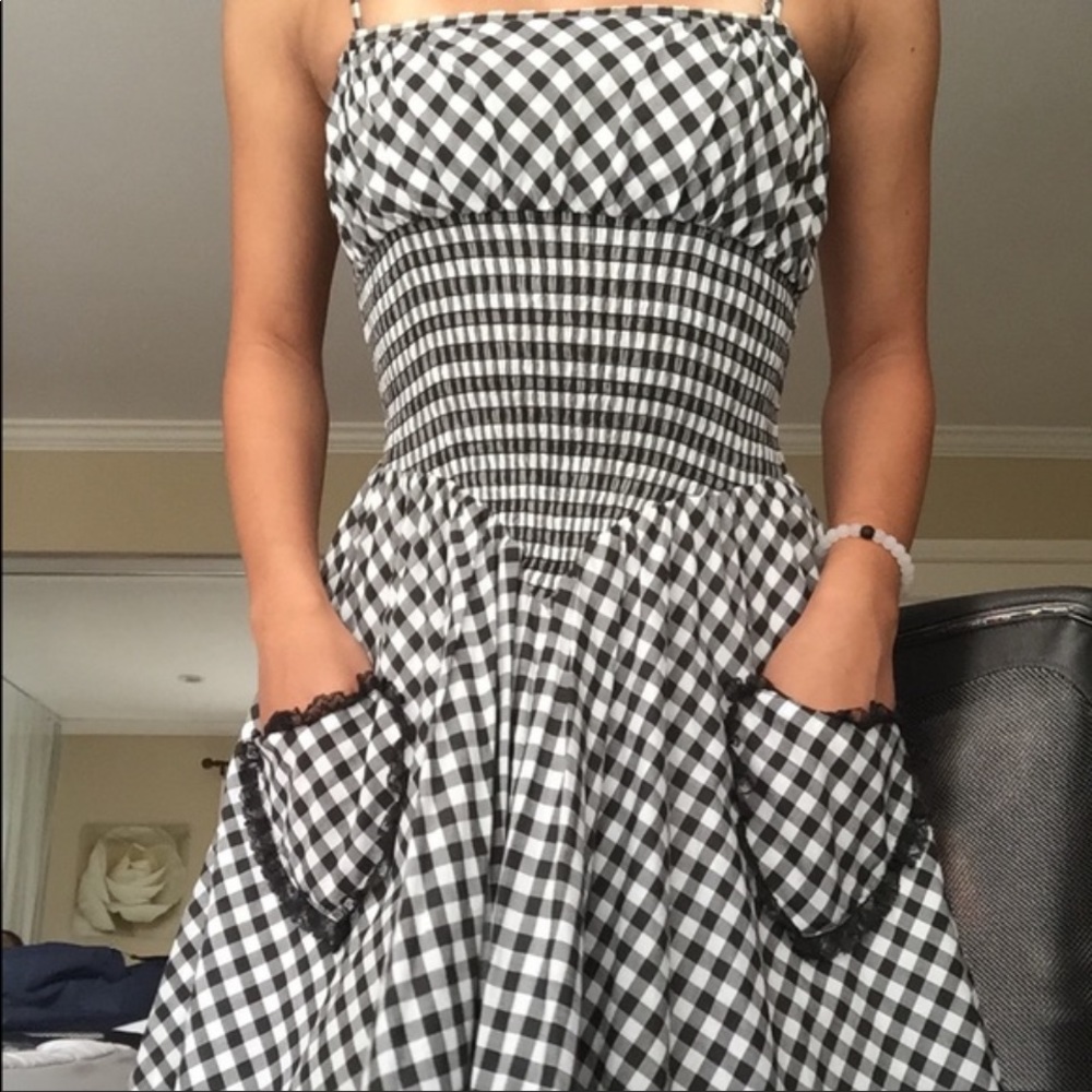 LIKE NEW Betsey Johnson checkered picnic dress
